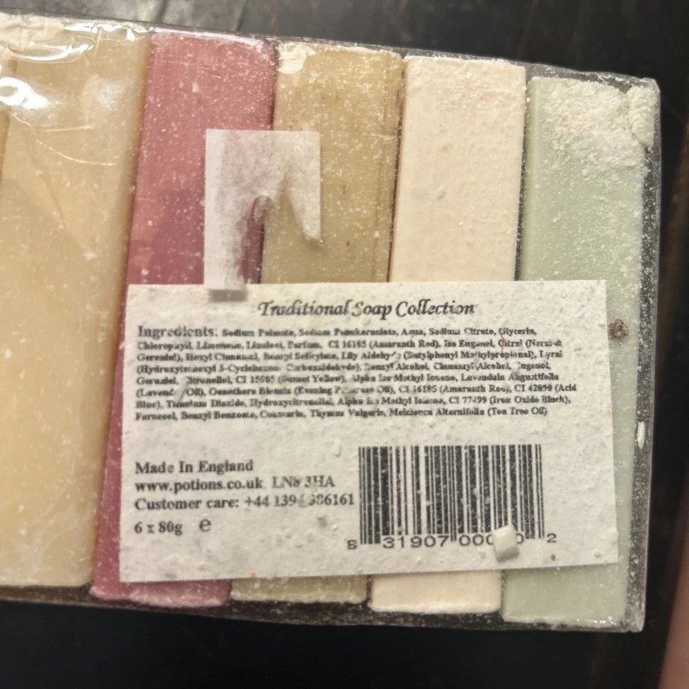 Potions And Possibilities England Handmade Soap- 6‎ 80g Bars